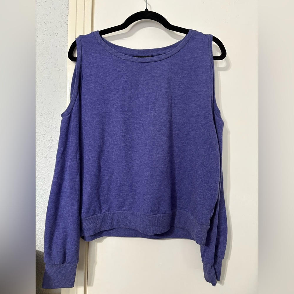 Cold Shoulder Indigo Sweater